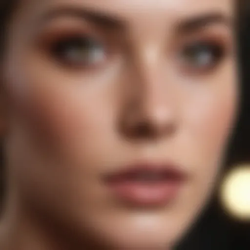 Close-up of flawless skin texture