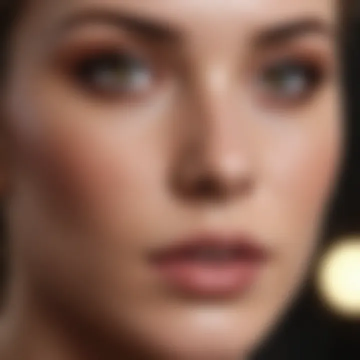 Close-up of flawless skin texture