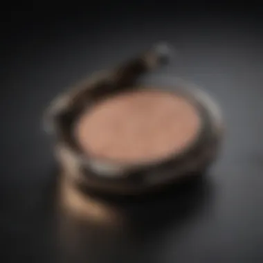 A close-up of the interior of a makeup compact highlighting its versatile features.