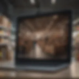 Customer exploring Amazon's Try Before You Buy program on a laptop