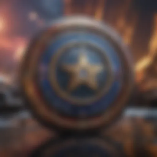 Marvel Cinematic Universe logo with a cosmic background