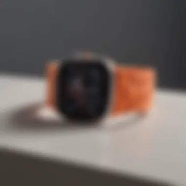 Sporty silicone Apple Watch band