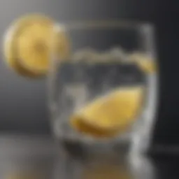 A refreshing glass of lemon water with fresh lemon slices