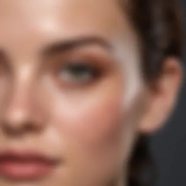 A close-up of skin post-peel, highlighting improved texture.