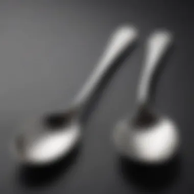 Tarnished Spoon Transformation Before and after comparison of a heavily tarnished silver spoon