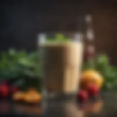 Nutrient-Rich Ingredients for Energizing Smoothies Healthy smoothie ingredients including leafy greens and fruit with caffeine