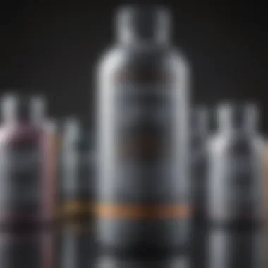 A display of top recommended hair dye products for gray hair