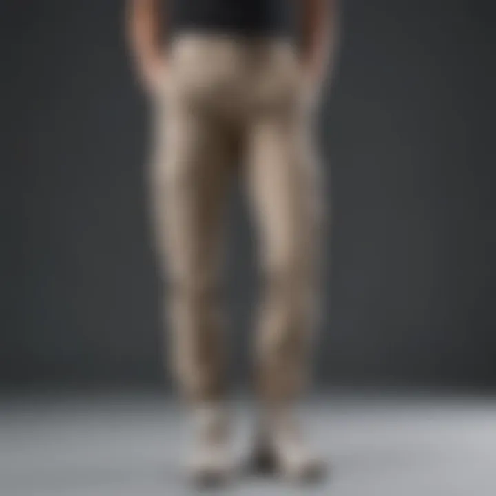 Relaxed fit cargo pants in neutral tones