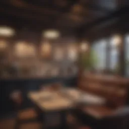 A cozy cafe atmosphere with friends enjoying coffee