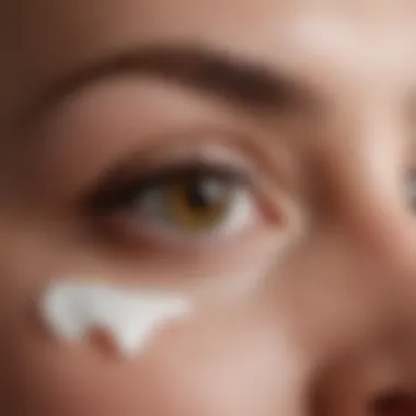 Close-up of retinol eye cream ingredients