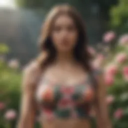Floral Crop Top - Blossoming Beauty