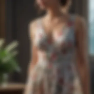 Floral Elegance Elegant floral dress for casual bridal shower