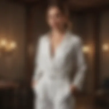 Chic Jumpsuit Ensemble Stylish jumpsuit for casual bridal shower