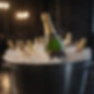 Champagne Bottles in Ice Bucket