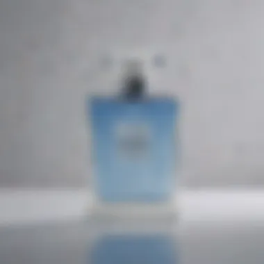 Elegant Blue Bottle of Chanel Eau de Parfum