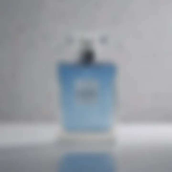 Elegant Blue Bottle of Chanel Eau de Parfum