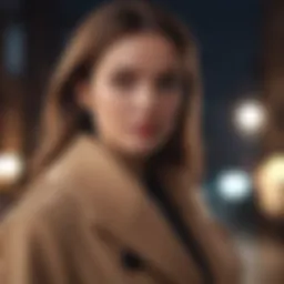 Elegant woman in a classy long coat