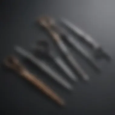 Different types of scissors for various hair cutting techniques