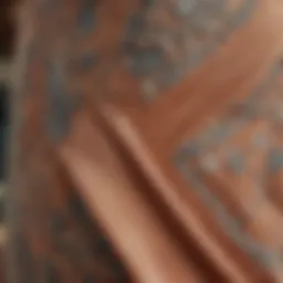 Detailed close-up of the Cleobella Sara Midi Dress fabric showcasing its texture.