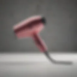 Compact mini hairdryer with foldable handle