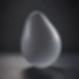A close-up of a well-crafted silicone butt plug showcasing its smooth surface and ergonomic design.