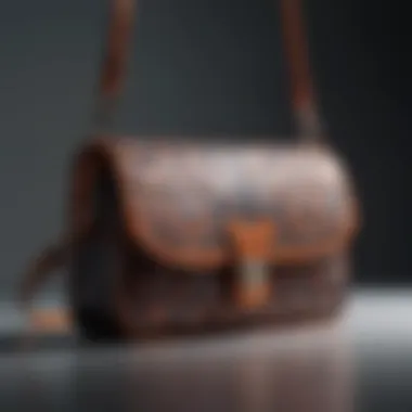 Geometric Crossbody Purse Design An innovative crossbody purse with geometric patterns, showcasing contemporary design.