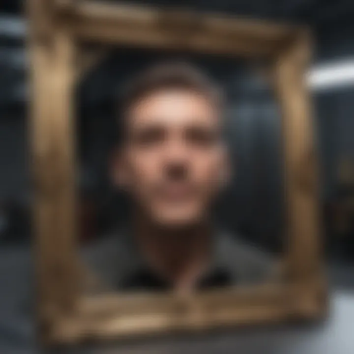 Detailed craftsmanship of a Walmart king frame in close-up