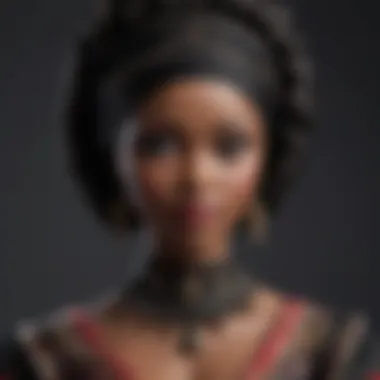 Black Barbie Doll in Cultural Attire