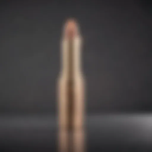 Close-up of a concealer stick on a vanity
