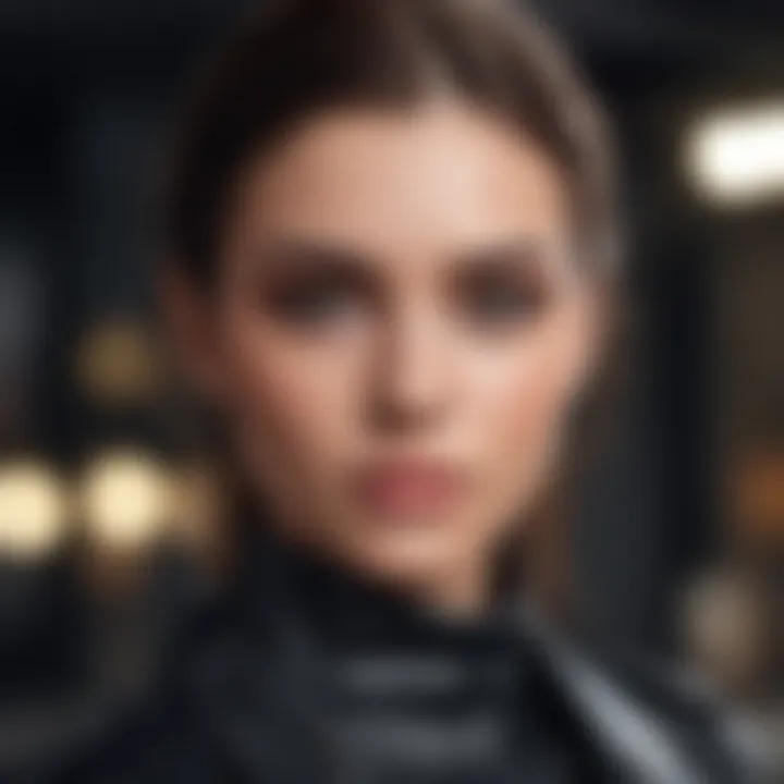 Fashion model portfolio showcasing versatile looks