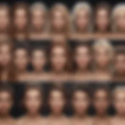 Illustration of various hair types and their characteristics