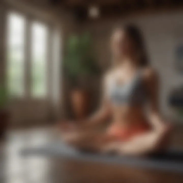 A serene environment showcasing yoga and meditation practices.