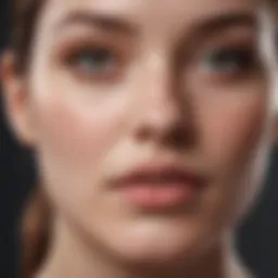 Close-up of a skincare product targeting acne