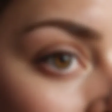 Understanding Under Eye Lines Close-up of an eye showcasing fine lines and wrinkles