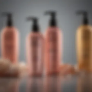 Selection of hair care products