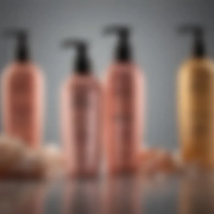 Selection of hair care products