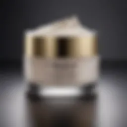 Close-up of a luxurious face cream jar with a rich texture