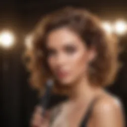 Elegant Bebe Curling Wand in action