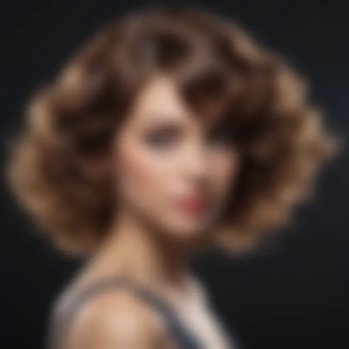 Elegant curls created with a medium barrel curling iron