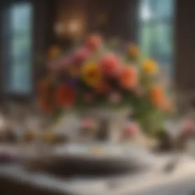 Exquisite Floral Table Display Elegant Floral Table Setting