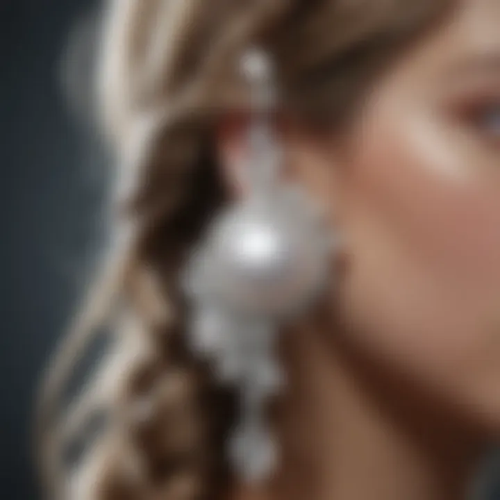 Elegant Pearl and Crystal Hair Rings