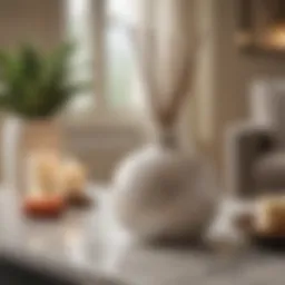 Elegant Pottery Barn Solstice Diffuser on Marble Table