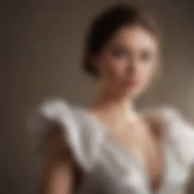 Graceful Couture: Pascal Shoulder Plush Styling Elegant Silhouette in Pascal Shoulder Plush