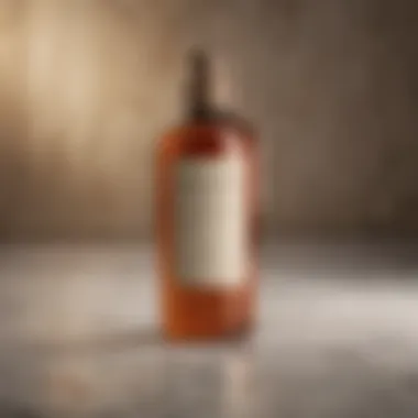 Elegant Tan Bottle on Marble Surface