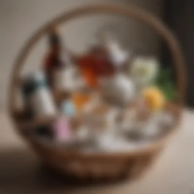 Pampering Tea Selection Artisanal pregnancy teas in a beautiful gift basket