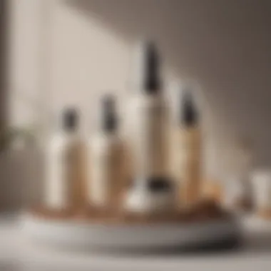 Luxurious Skincare Treats Elegant organic skincare products for mothers-to-be