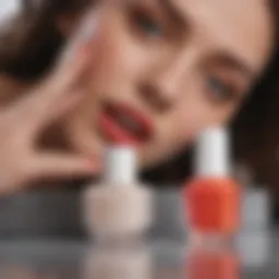Vibrant shades of Essie salon gel nail polish displayed elegantly