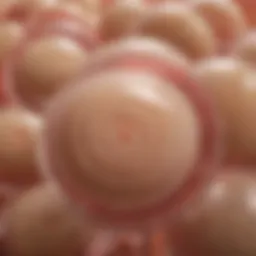 Detailed view of bareskin condom material