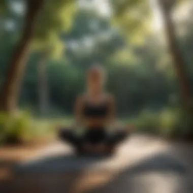 Mindful Yoga Practice in Serene Nature Setting