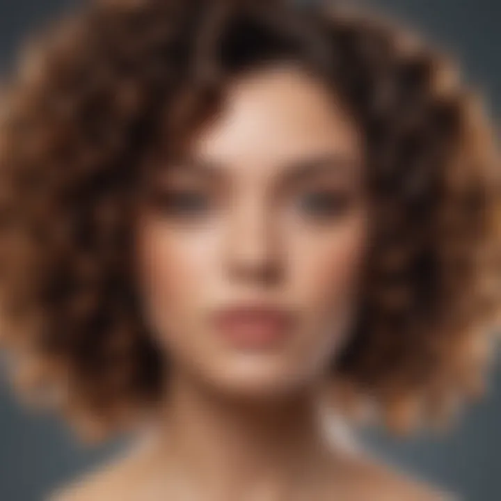 An artistic representation of the cultural significance of curls in various communities.